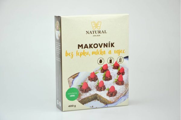 Natural Jihlava Makovník bez lepku mléka a vajec